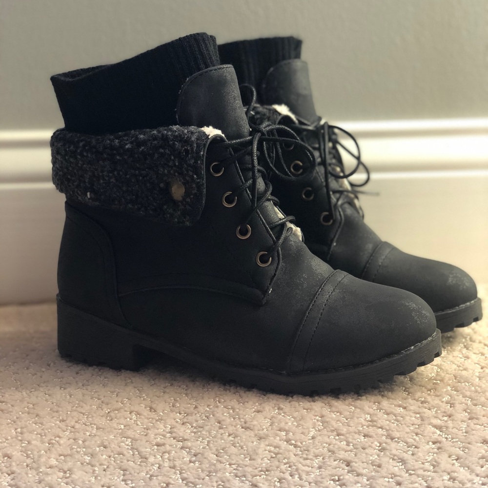 Black boots